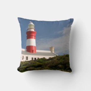 Cape Agulhas Lighthouse, Western Cape 3 Throw Pillow