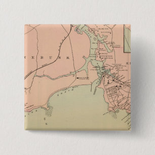 Cape Arundel, Kennebunkport, Maine 2 Inch Square Button