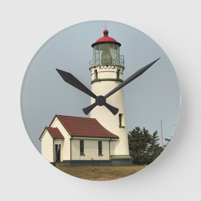Cape Blanco Lighthouse, OR Round Clock (Front)
