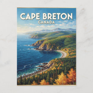 Cape Breton Canada Atlantic Highlands Postcard