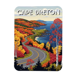 Cape Breton Island Canada Wildflowers Magnet