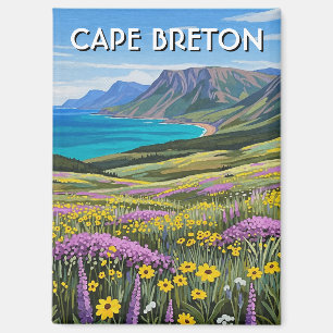 Cape Breton Island Canada Wildflowers Magnet