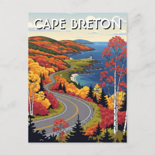 Cape Breton Island Canada Wildflowers Postcard
