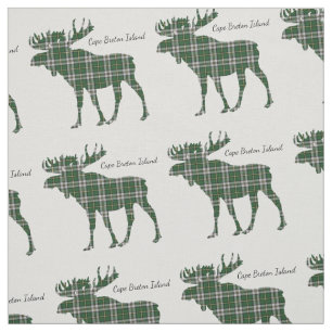 Cape Breton Island moose tartan fabric