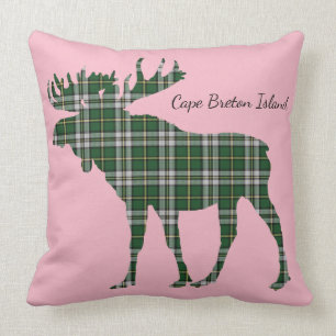 Cape Breton Island Tartan Custom Moose pillow