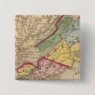 Cape Breton, Richmond counties, NS 2 Inch Square Button