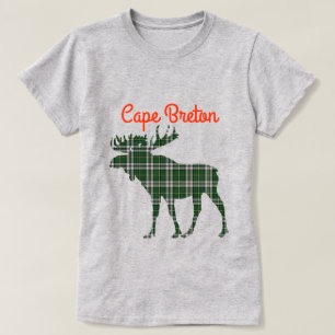Cape Breton shirt moose tartan pink