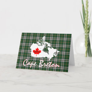 Cape Breton tartan Customize Love Canada card