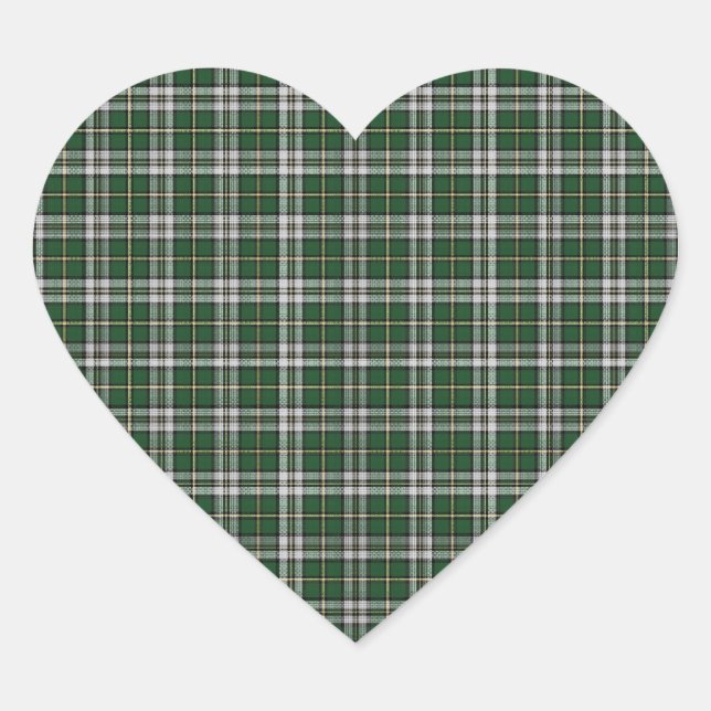 Cape Breton tartan plaid Heart Sticker (Front)