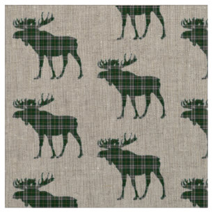 Cape Breton Tartan plaid moose fabric