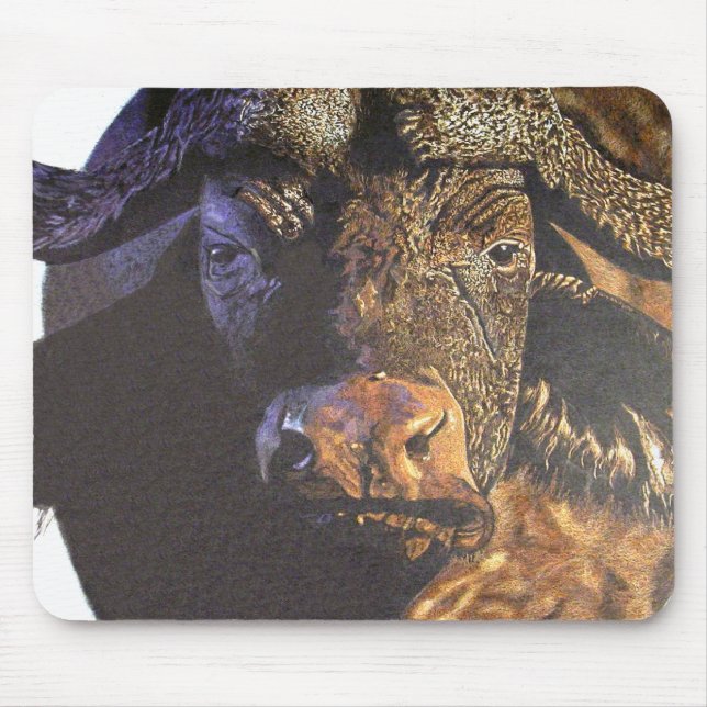Cape Buffalo Mouse Pad (Front)