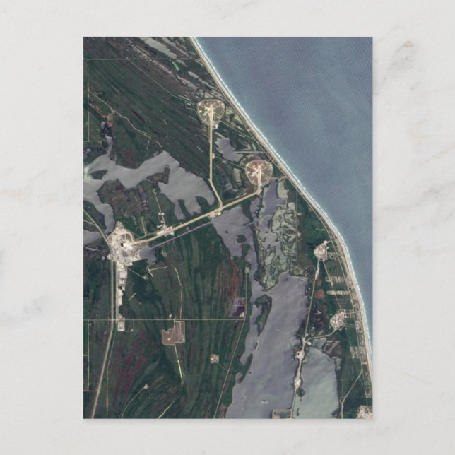 Cape Canaveral Aerial Shot Postcard (Front)