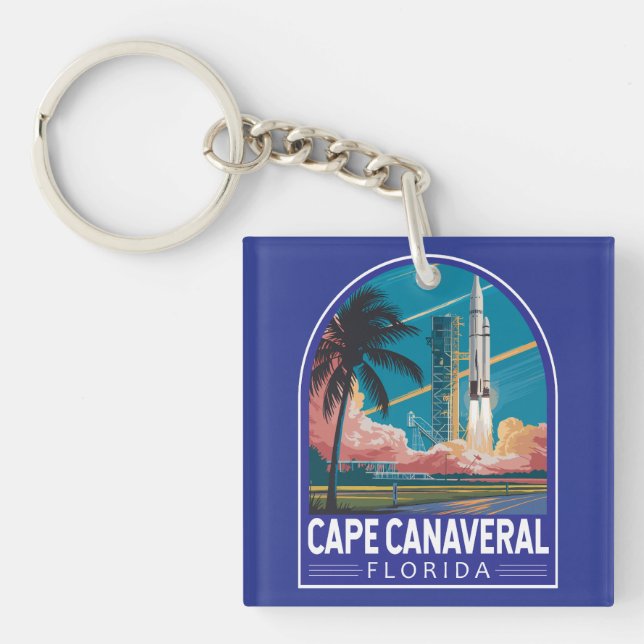 Cape Canaveral Florida Illustration Art de Voyage (Devant)