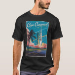Cape Canaveral Florida Illustration Travel Art T-Shirt<br><div class="desc">Cape Canaveral retro vector travel design. Cape Canaveral is a city on Florida's Atlantic coast. The Kennedy Space Centre,  north of the city,  features a NASA shuttle launch simulation and astronaut memorabilia.</div>