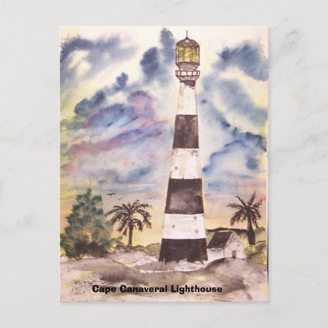 cape canaveral lighthouse, Cape Canaveral Light... Postcard (Front)