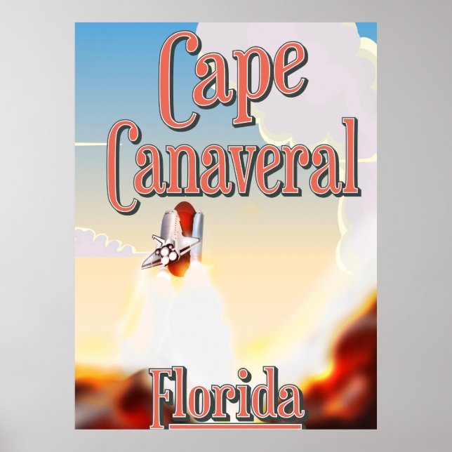 cape canaveral travel poster (Front)