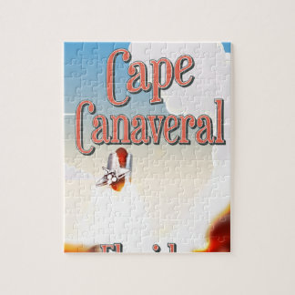 cape canaveral travel poster jigsaw puzzle