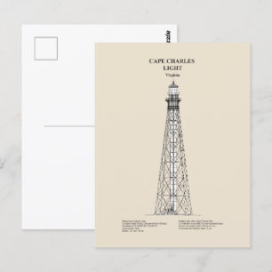 Cape Charles Lighthouse - Virginia - SBD Postcard