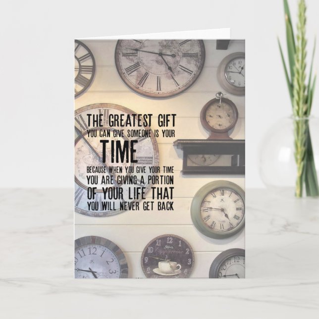 CAPE CLOCKS Carte de voeux (Devant)