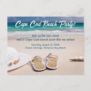Cape Cod Beach Party! Holiday Postcard