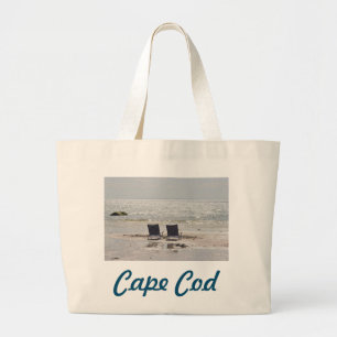 Cape Cod beach photo Large Tote Bag