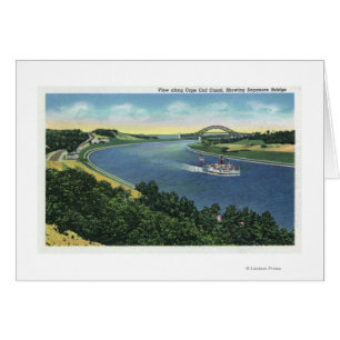 Cape Cod Canal View of Sagamore Bridge