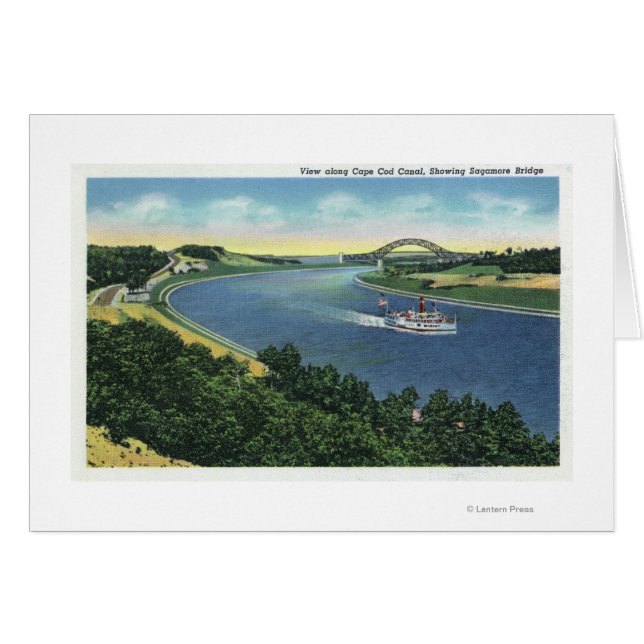 Cape Cod Canal View of Sagamore Bridge (Front Horizontal)
