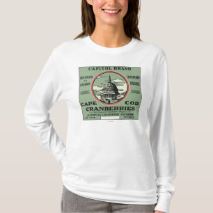 Cape Cod Capitol Brand Cranberry Label T-Shirt