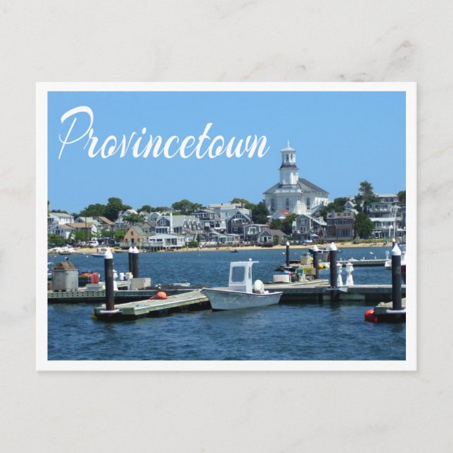 Cape Cod, Carte postale MA de Provincetown (Devant)