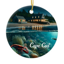 Cape Cod Christmas Ornament