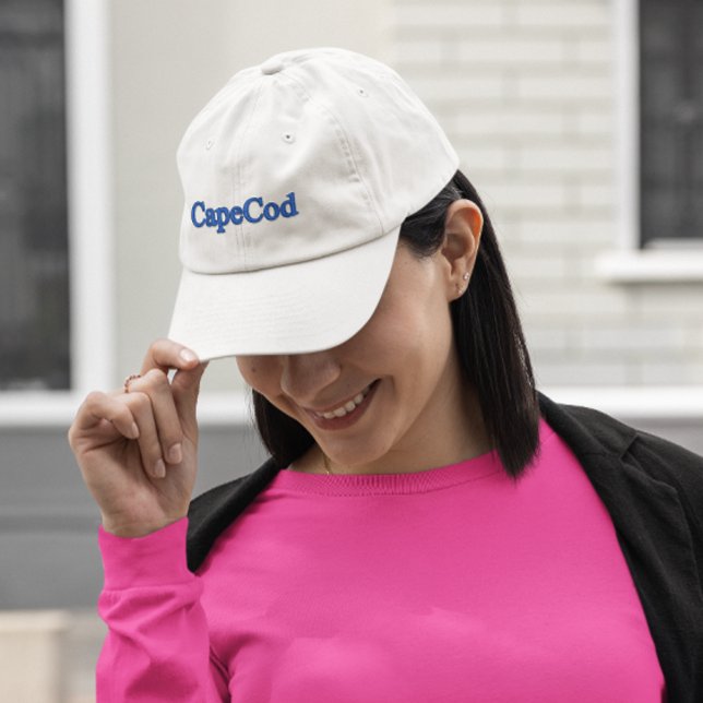 Cape Cod Embroidered Golf Hat – Personalized Text (Creator Uploaded)