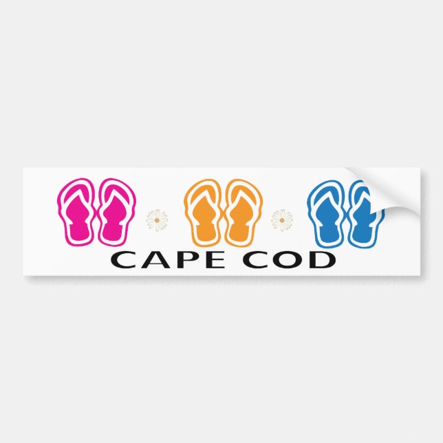 Cape Cod Flip Flops Bumper Sticker (Front)