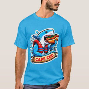 CAPE COD-GREAT WHITE EATING HOT DOG 2 T-Shirt