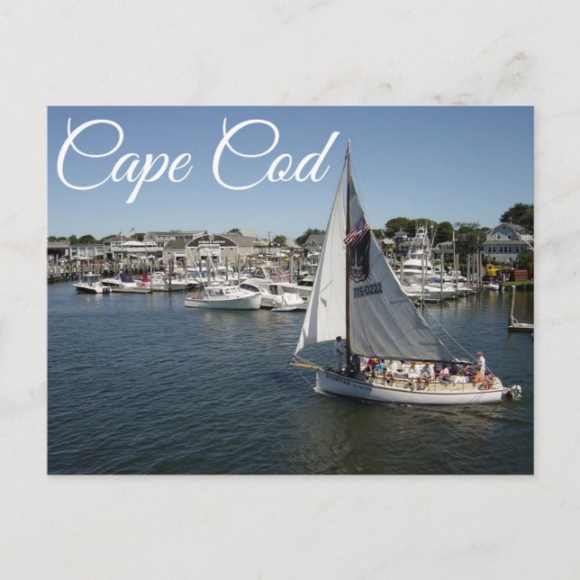 Cape Cod Hyannis, carte postale du Massachusetts (Devant)