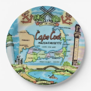 Cape Cod Landmark Paper Plates