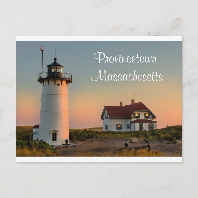 Cape Cod Lighthouse Provincetown MA carte postale (Devant)