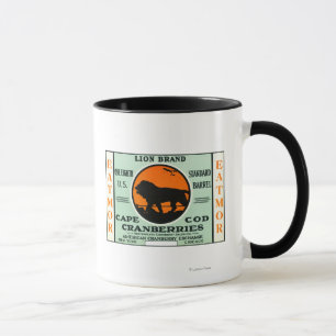 Cape Cod Lion Eatmor Cranberries Brand Label Mug