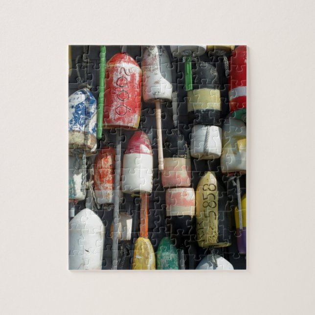 Cape Cod Lobster pot floats Jigsaw Puzzle (Vertical)