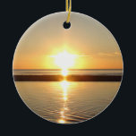 Cape Cod, Ma Sunset on the Beach Christmas Ceramic Ornament<br><div class="desc">Cape Cod,  Ma Sunset on the Beach Christmas Ceramic Ornament</div>