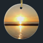 Cape Cod, Ma Sunset on the Beach Christmas Ceramic Ornament<br><div class="desc">Cape Cod,  Ma Sunset on the Beach Christmas Ceramic Ornament</div>