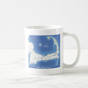 Cape Cod Map Coffee Mug