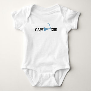 Cape Cod "Map" Design. Baby Bodysuit