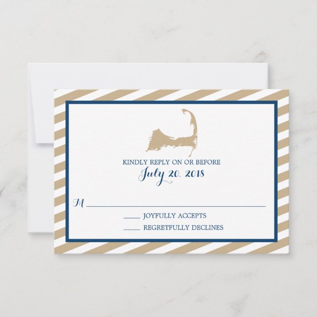 Cape Cod | Mariage RSVP (Devant)