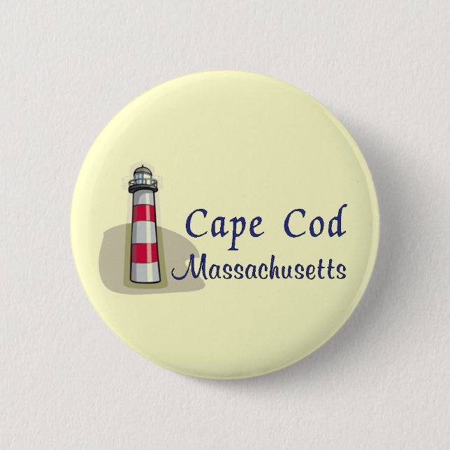 Cape Cod Massachusetts 2 Inch Round Button (Front)