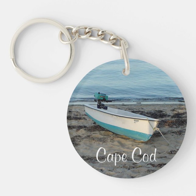 Cape Cod Massachusetts Beach Keychain (Front)