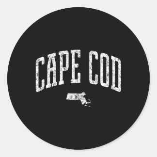 Cape Cod Massachusetts City Classic Round Sticker