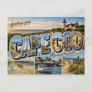 Cape Cod, Massachusetts Postcard