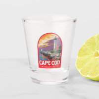 Cape Cod Massachusetts Travel Art Emblem