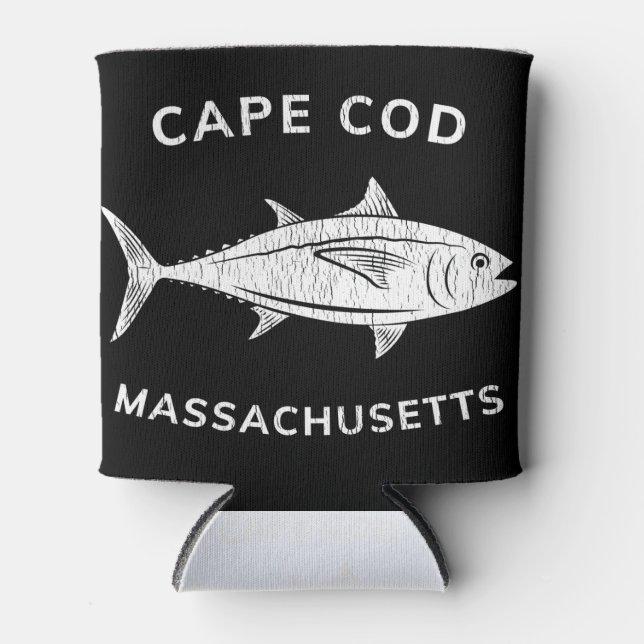 Cape Cod Massachusetts Tuna Can Cooler (Front)