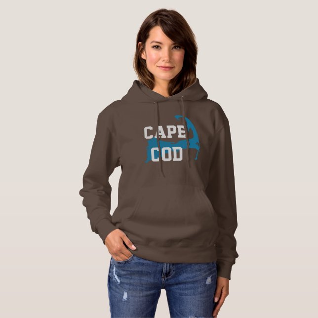 Cape Cod Massachusetts "University Style" Hoodie (Front Full)